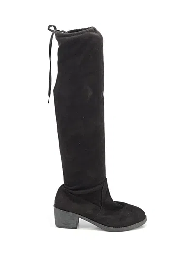 Pre-owned Assorted Brands Boots In Black