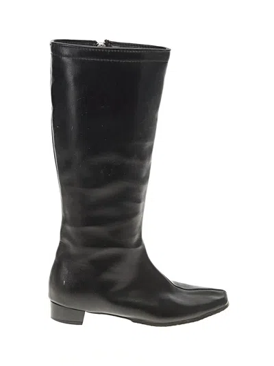 Pre-owned Assorted Brands Boots In Black