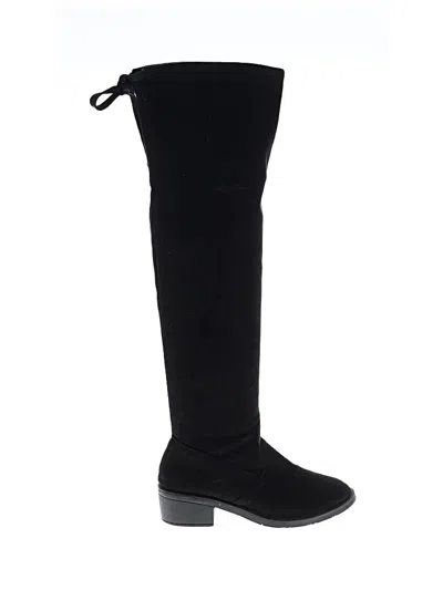 Pre-owned Assorted Brands Boots In Black