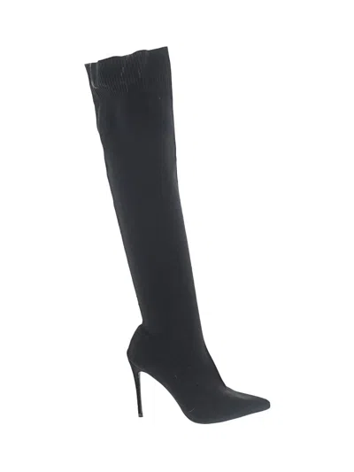 Pre-owned Assorted Brands Boots In Black