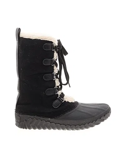 Pre-owned Assorted Brands Boots In Black