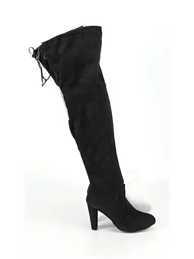Pre-owned Assorted Brands Boots In Black