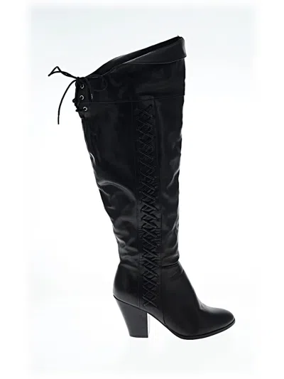 Pre-owned Assorted Brands Boots In Black