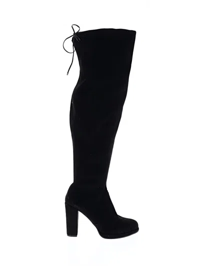 Pre-owned Assorted Brands Boots In Black