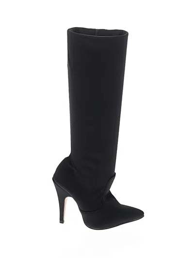 Pre-owned Assorted Brands Boots In Black
