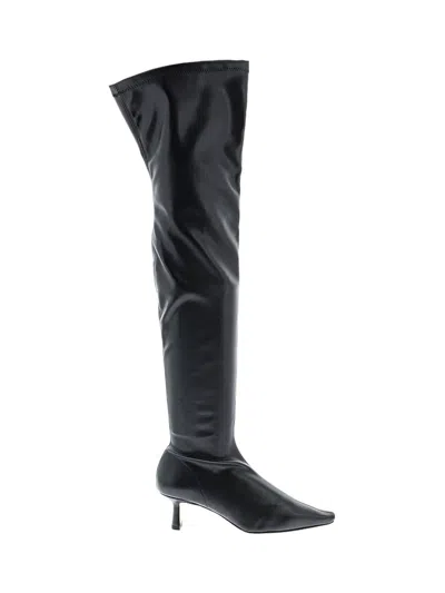 Pre-owned Assorted Brands Boots In Black