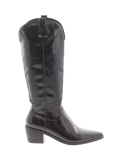 Pre-owned Assorted Brands Boots In Black
