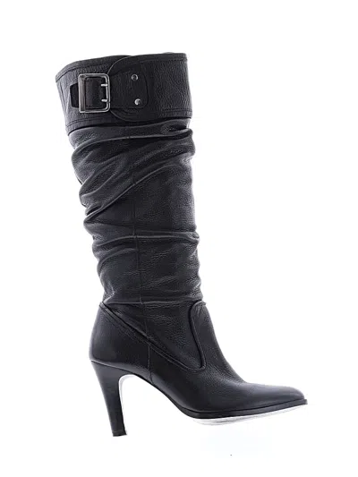 Pre-owned Assorted Brands Boots In Black