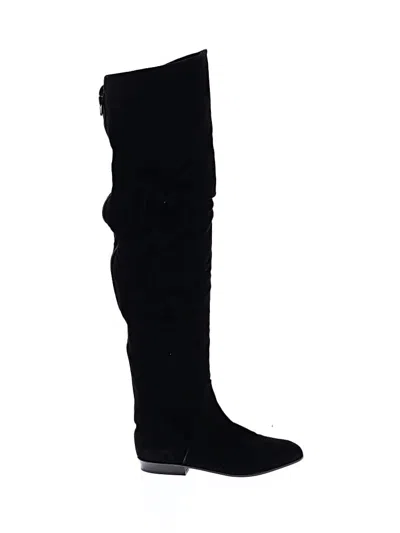 Pre-owned Assorted Brands Boots In Black
