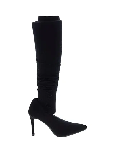 Pre-owned Assorted Brands Boots In Black