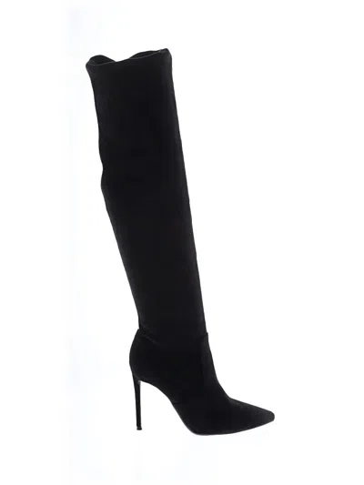 Pre-owned Assorted Brands Boots In Black