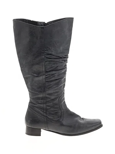 Pre-owned Assorted Brands Boots In Black