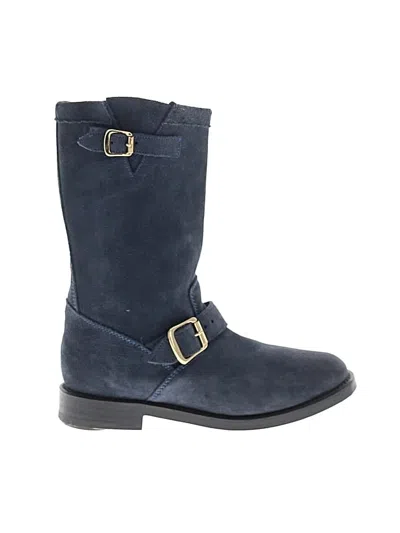 Pre-owned Assorted Brands Boots In Blue