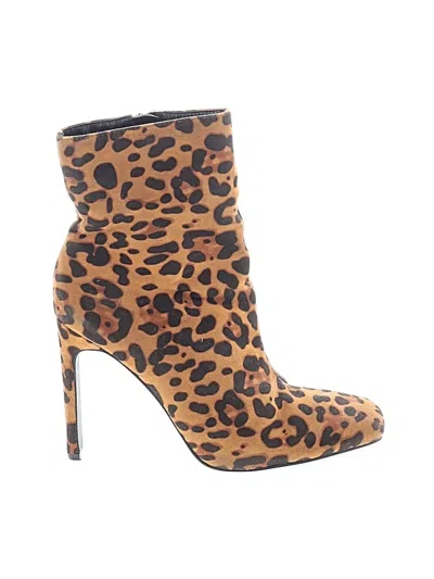 Pre-owned Assorted Brands Boots In Brown