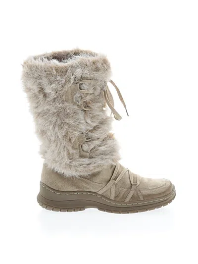 Pre-owned Assorted Brands Boots In Brown