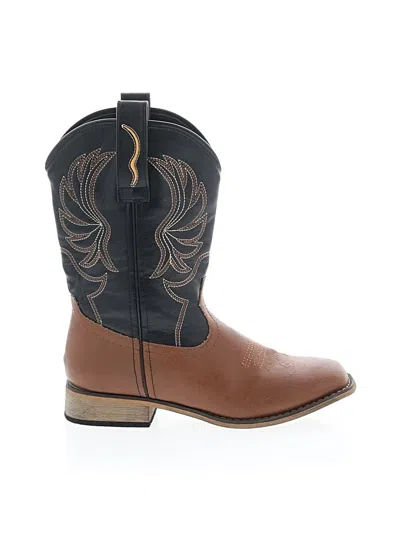 Pre-owned Assorted Brands Boots In Brown