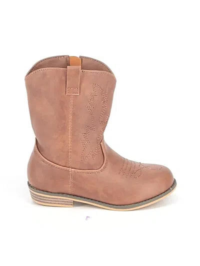 Pre-owned Assorted Brands Kids' Boots In Brown