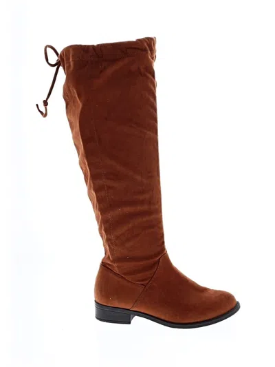 Pre-owned Assorted Brands Boots In Brown