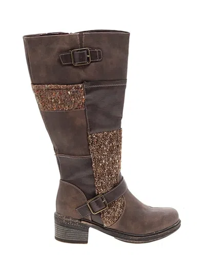 Pre-owned Assorted Brands Boots In Brown