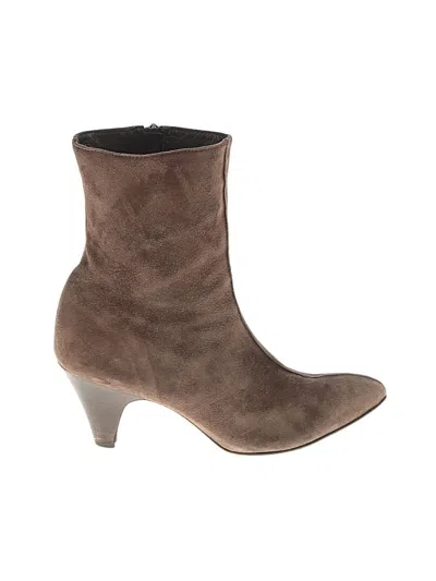 Pre-owned Assorted Brands Boots In Brown