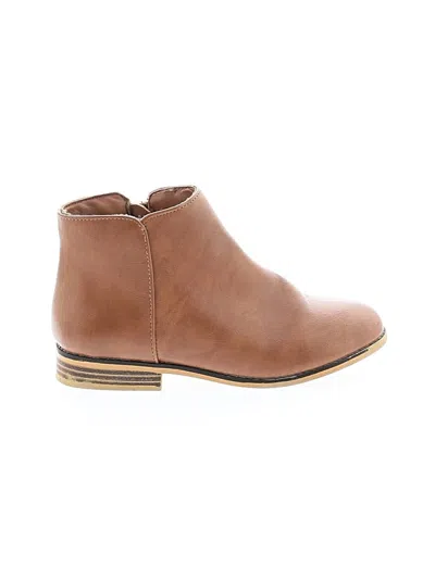 Pre-owned Assorted Brands Kids' Boots In Brown