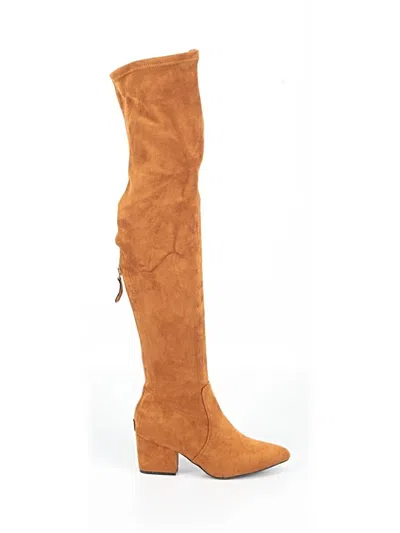 Pre-owned Assorted Brands Boots In Brown
