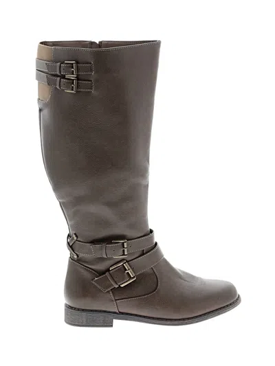 Pre-owned Assorted Brands Boots In Brown