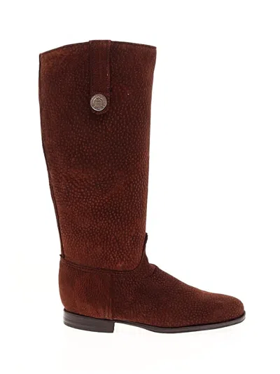 Pre-owned Assorted Brands Boots In Brown