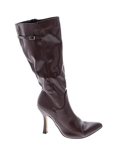Pre-owned Assorted Brands Boots In Brown