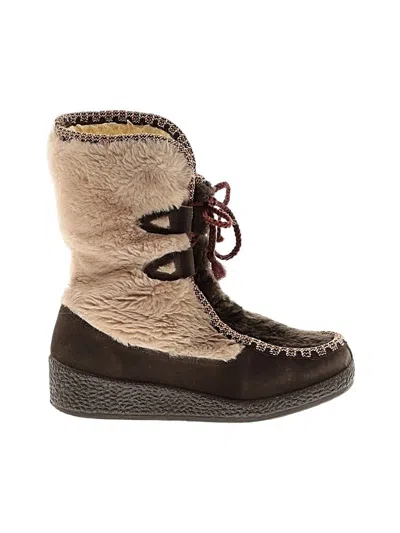Pre-owned Assorted Brands Boots In Brown