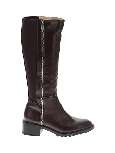 Pre-owned Assorted Brands Boots In Burgundy