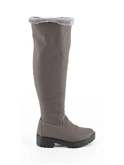 Pre-owned Assorted Brands Boots In Gray