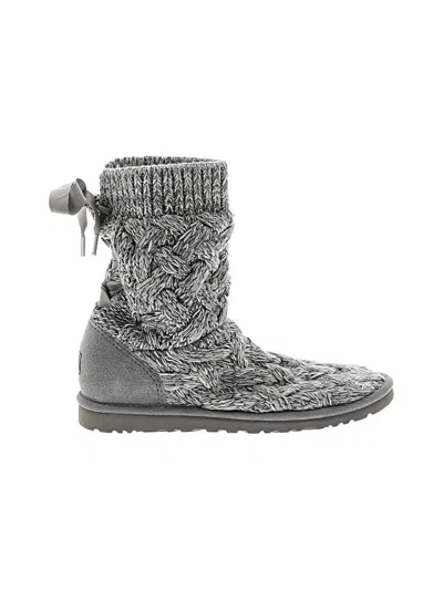 Pre-owned Assorted Brands Boots In Gray