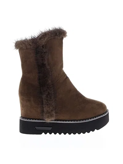 Pre-owned Assorted Brands Kids' Boots In Green