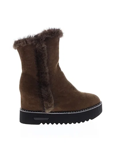 Pre-owned Assorted Brands Kids' Boots In Green