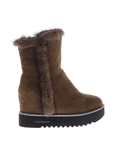 Pre-owned Assorted Brands Kids' Boots In Green