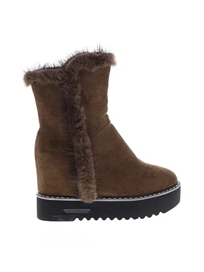 Pre-owned Assorted Brands Kids' Boots In Green