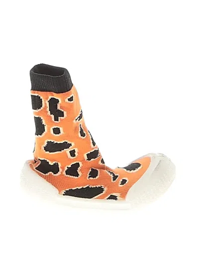 Pre-owned Assorted Brands Kids' Boots In Orange