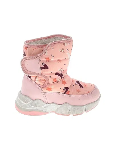Pre-owned Assorted Brands Kids' Boots In Pink