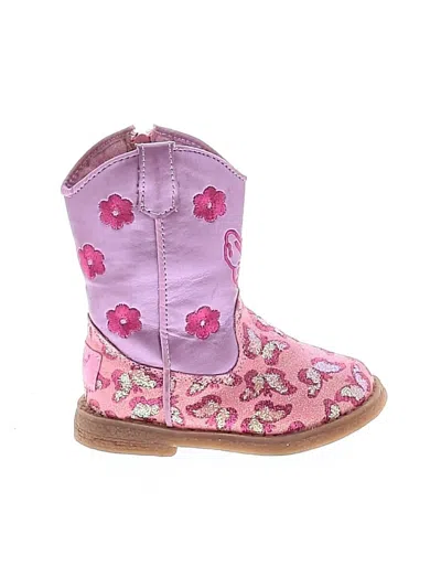 Pre-owned Assorted Brands Kids' Boots In Pink