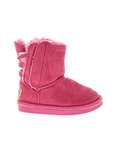 Pre-owned Assorted Brands Kids' Boots In Pink