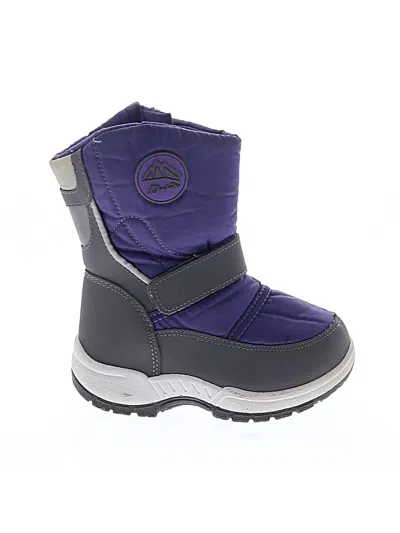 Pre-owned Assorted Brands Kids' Boots In Purple
