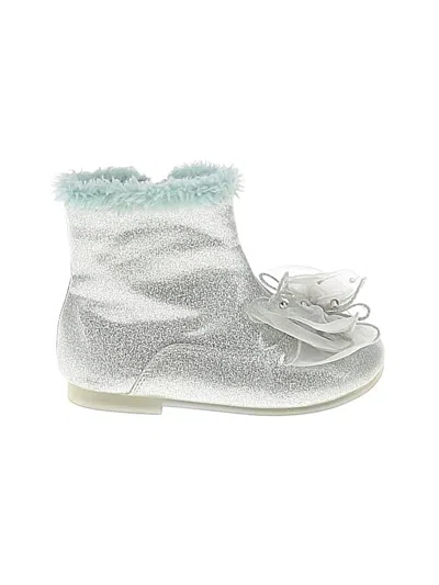 Pre-owned Assorted Brands Kids' Boots In Silver