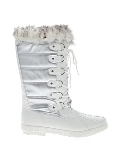 Pre-owned Assorted Brands Boots In Silver