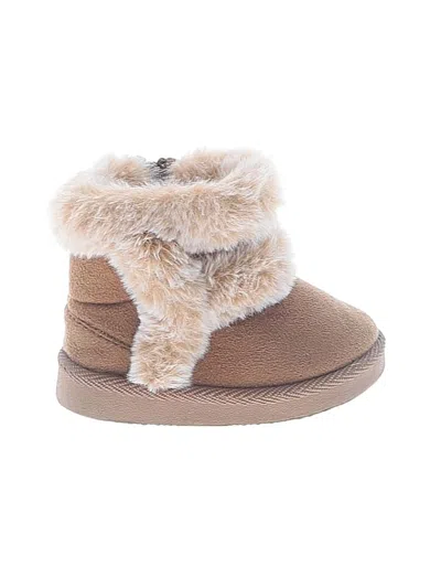 Pre-owned Assorted Brands Kids' Boots In Tan