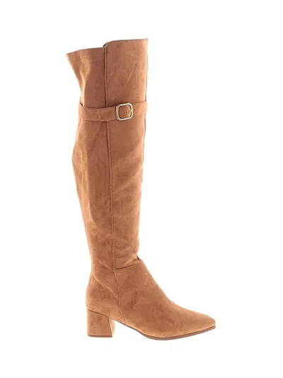 Pre-owned Assorted Brands Boots In Tan