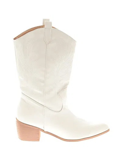 Pre-owned Assorted Brands Boots In White