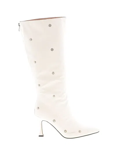 Pre-owned Assorted Brands Boots In White