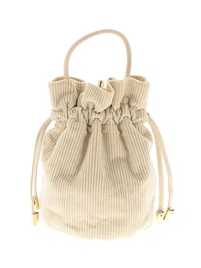Pre-owned Assorted Brands Bucket Bag In Ivory