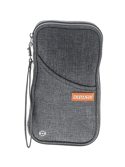 Pre-owned Assorted Brands Card Holder In Gray